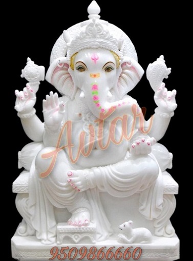 3 Feet Ganesh Marble Murti